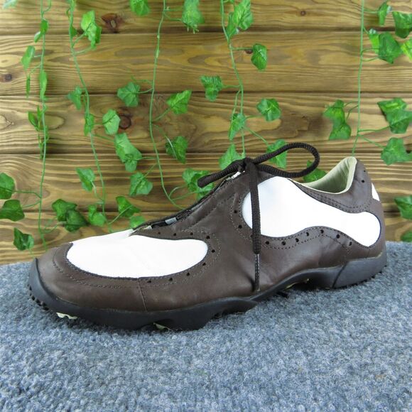 PUMA Men's Golf‎ Wingtip Cleat Sneaker Brown Leather Size 9M Gently Used 2025 - Picture 1 of 6